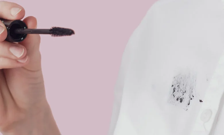 Removing mascara from clothes