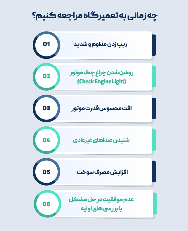 چه زمانی برای ریپ زدن خودرو به تعمیرگاه مراجعه کنیم؟
