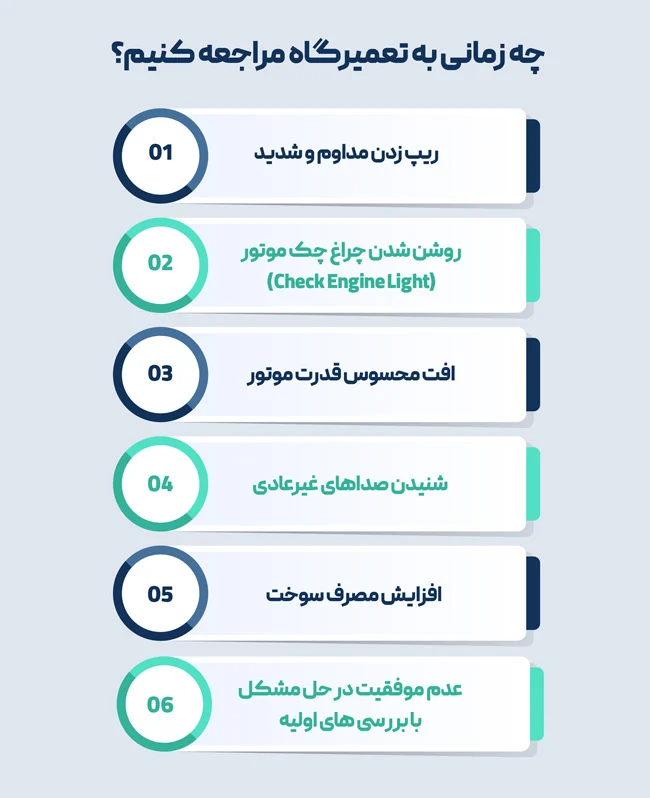 چه زمانی برای ریپ زدن خودرو به تعمیرگاه مراجعه کنیم؟