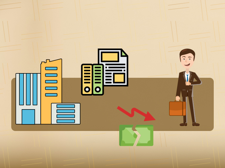 آیکون‌های مفاهیم کلیدی در نظام حقوقی تجارت ایران.